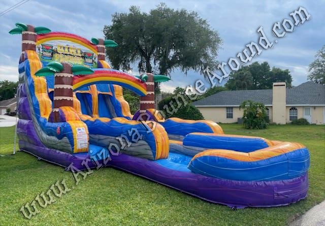 18 foot Tiki Plunge Double Lane Water Slide Rental Phoenix Arizona